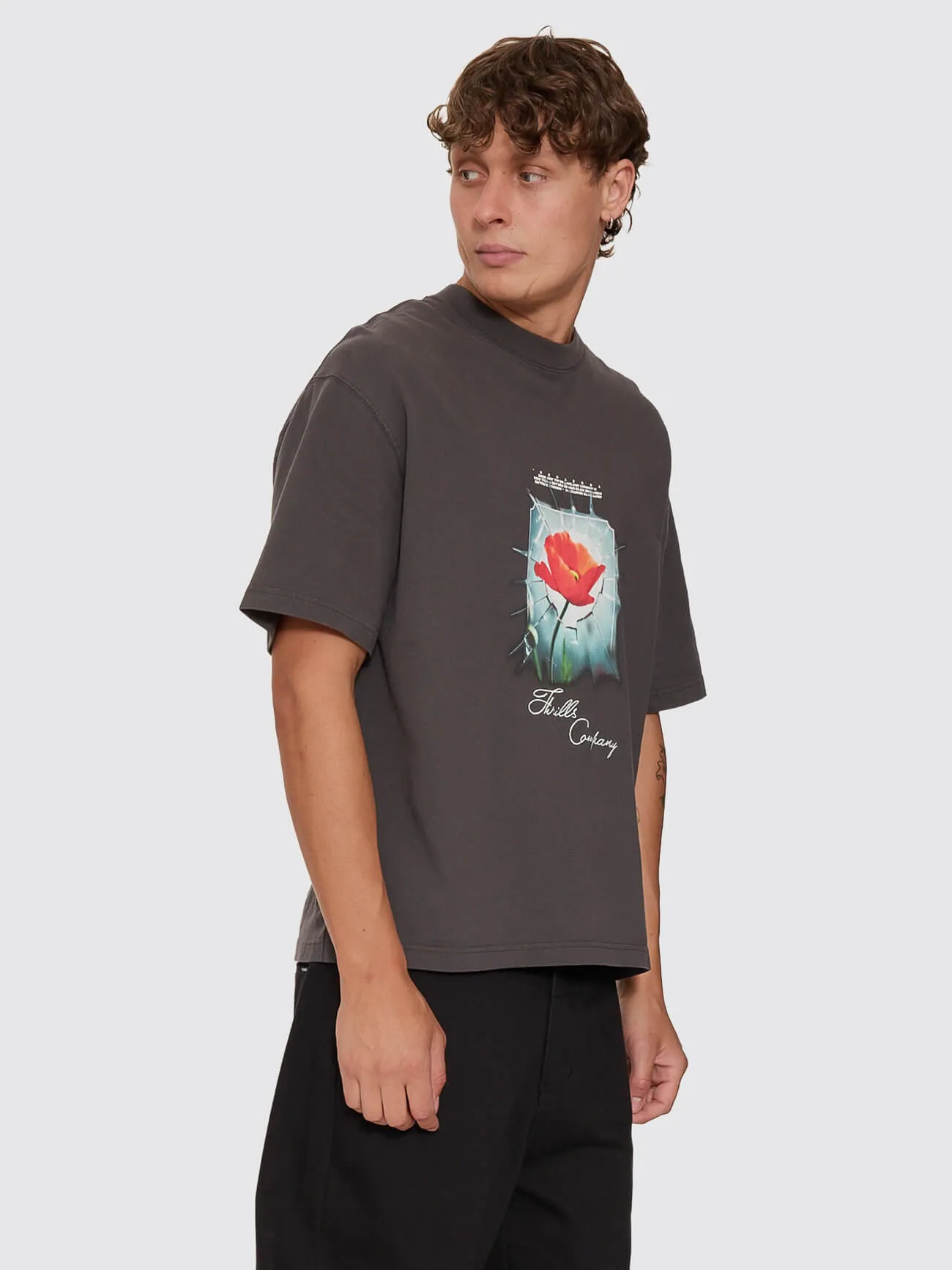 Together Together Oversize Box Crop Tee - Pirate Black sold by Thrills product image thumbnail 5