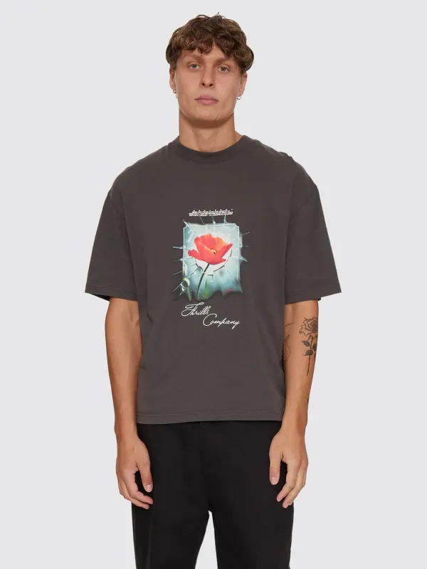 Together Together Oversize Box Crop Tee - Pirate Black made by Thrills