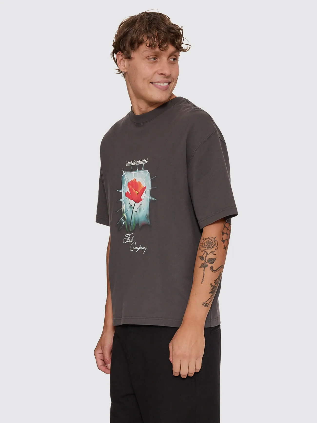 Together Together Oversize Box Crop Tee - Pirate Black sold by Thrills product image thumbnail 4