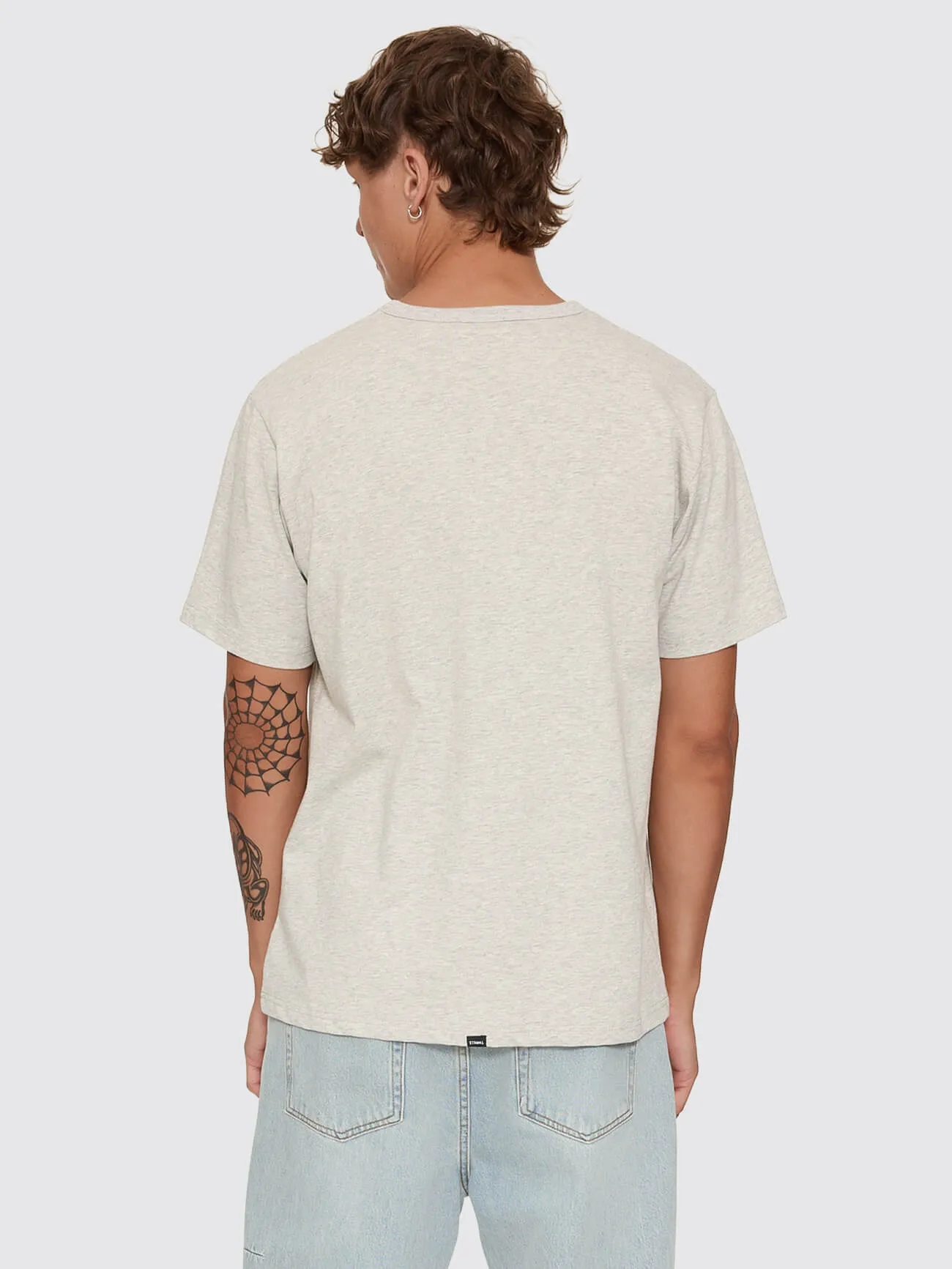 Thrills Workwear Embro Merch Tee - Snow Marle sold by Thrills product image thumbnail 4