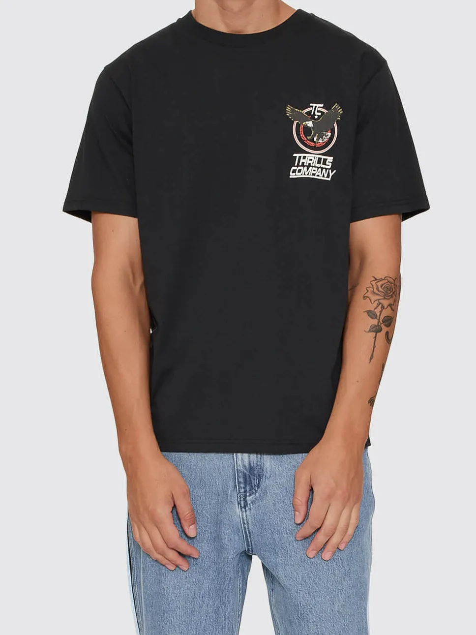 Servicing South Of Paradise Merch Tee - Washed Black sold by Thrills