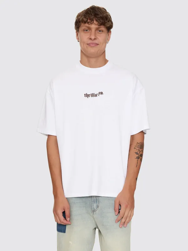 New Delusions Box Fit Oversize Tee - White made by Thrills