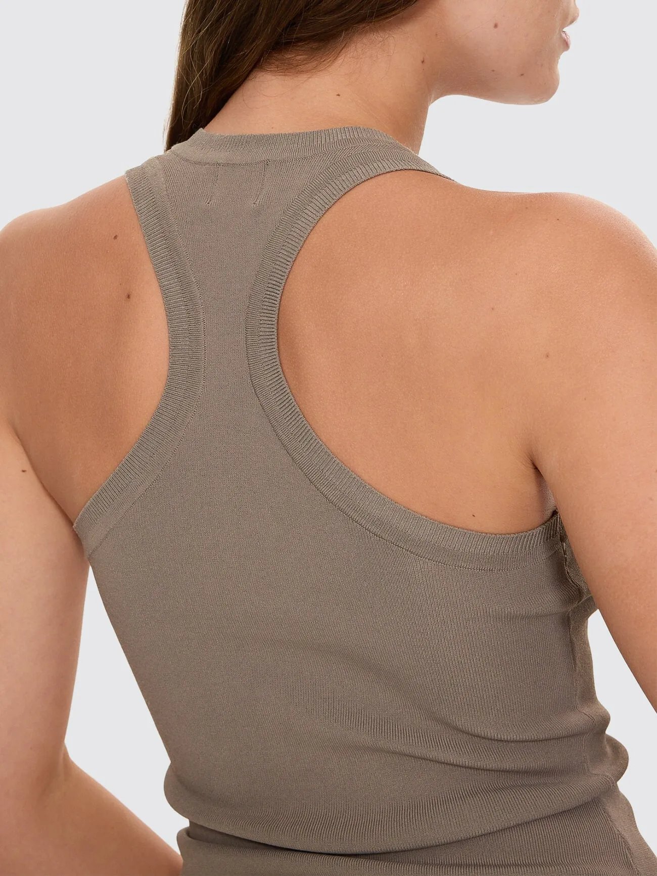 Astra V Neck Tank - Clay Smoke sold by Thrills product image thumbnail 2