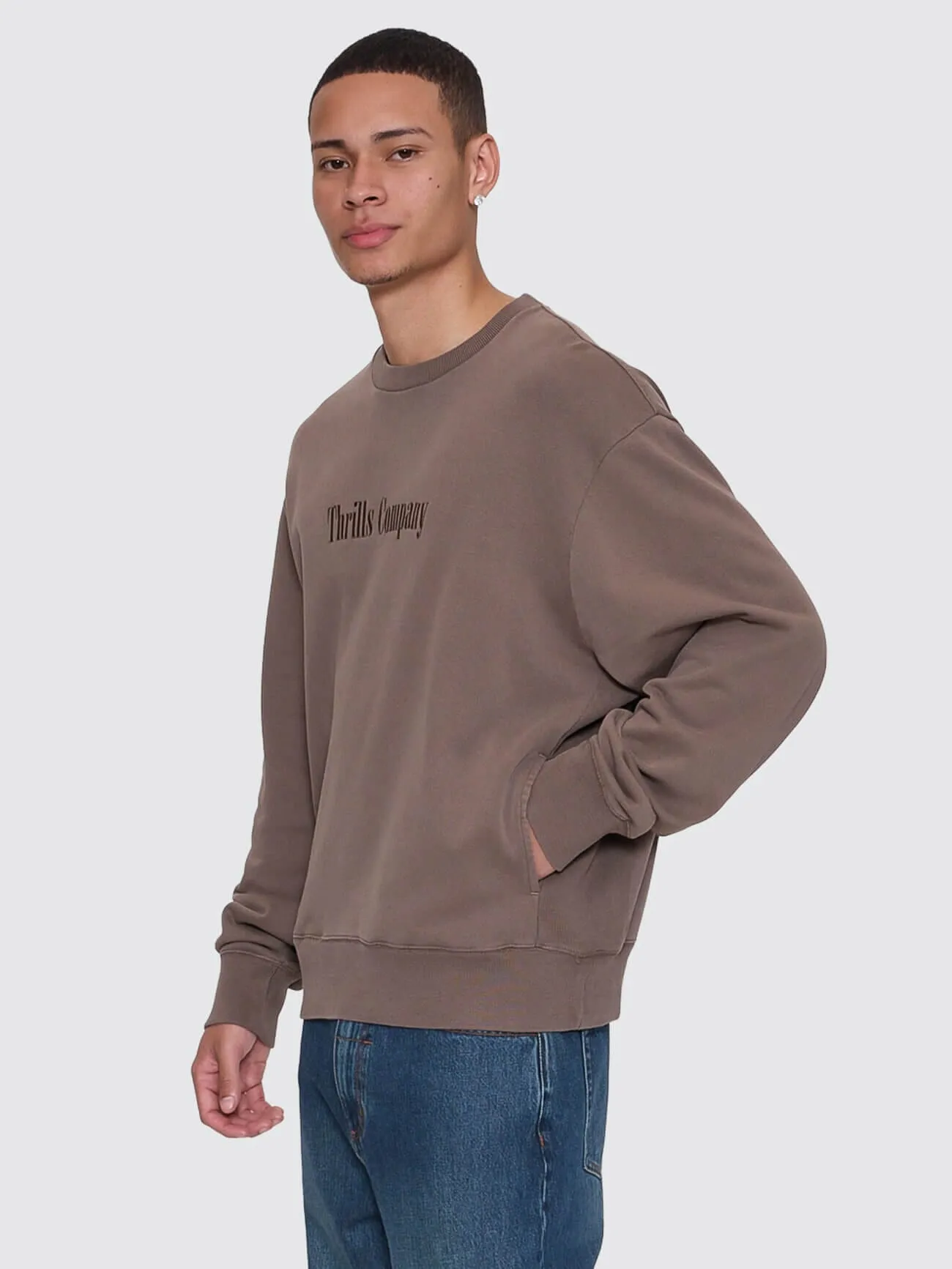 Primitive Box Fit Cropped Crew - Falcon sold by Thrills product image thumbnail 3