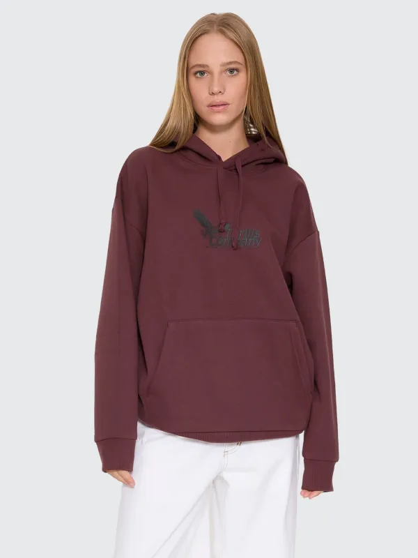 Chaos And Calm Slouch Hood - Bitter Chocolate made by Thrills