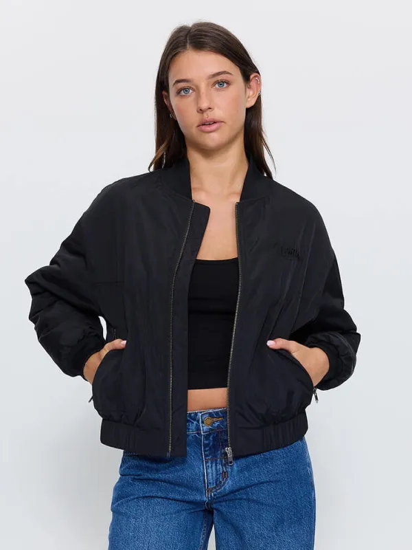 Jet Bomber Jacket - Black made by Thrills
