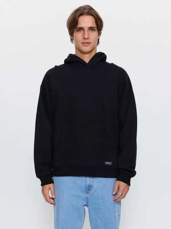 Thrills Military Slouch Pull On Cropped Hood - Black made by Thrills