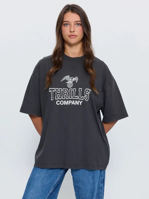 Break Point Oversized Tee - Dark Merch Black made by Thrills