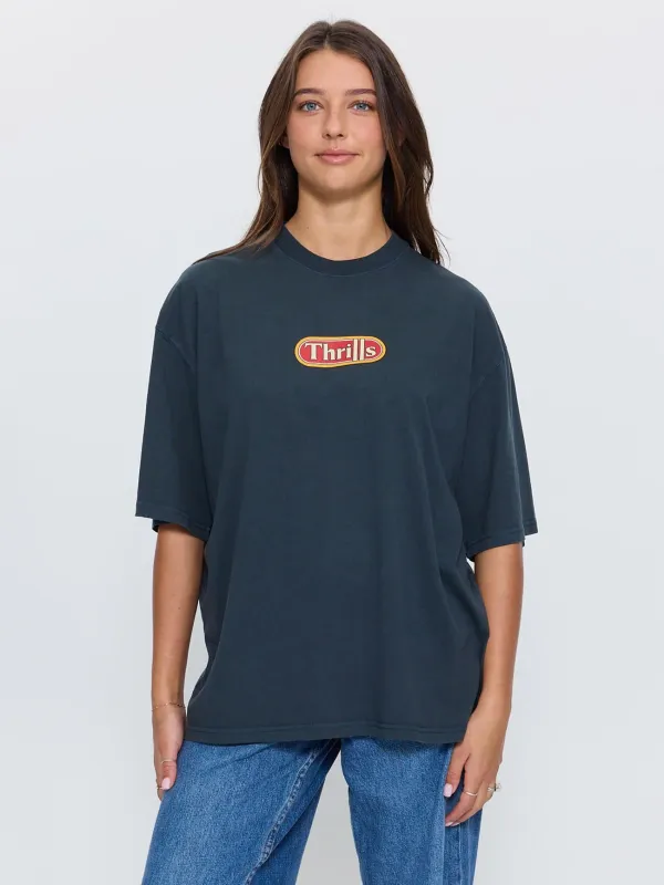 World Of Wonder Oversized Tee - Petrol made by Thrills