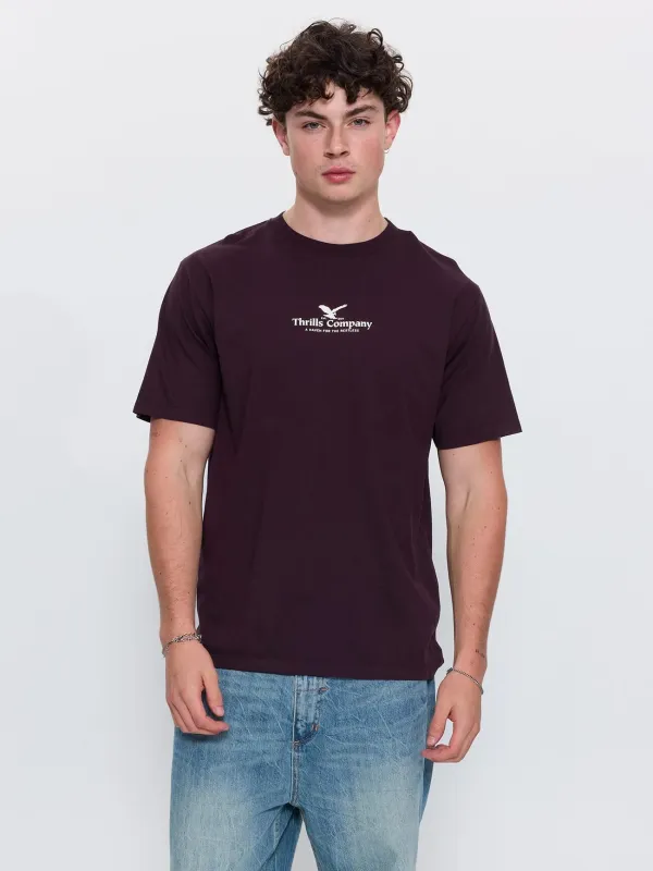 A Haven for the Restless Merch Fit Tee - Aubergine made by Thrills