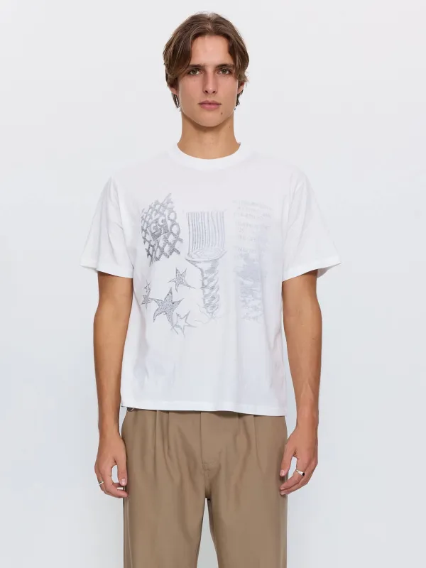 Heat is Life Merch Fit Cropped Tee - Dirty White made by Thrills
