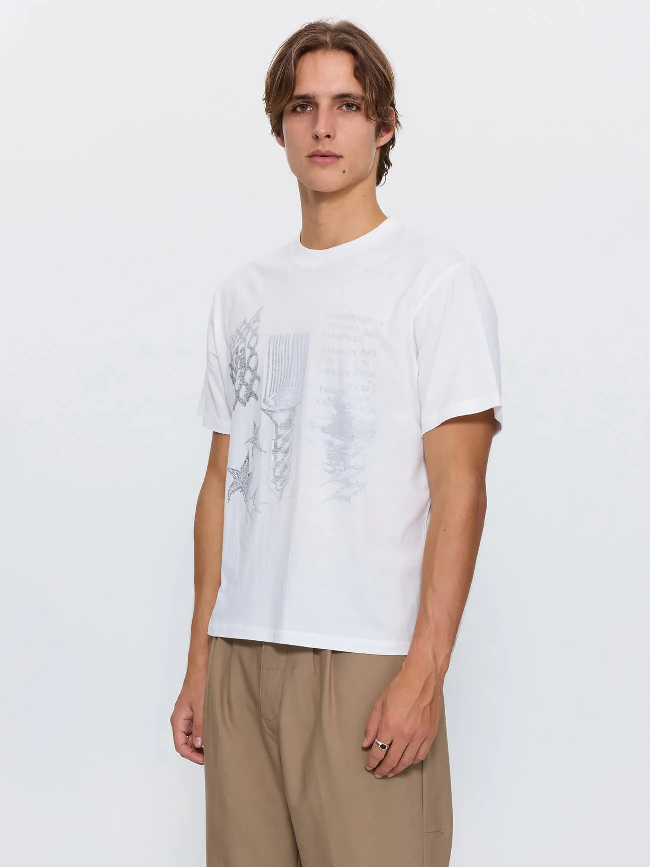 Heat is Life Merch Fit Cropped Tee - Dirty White sold by Thrills product image thumbnail 4