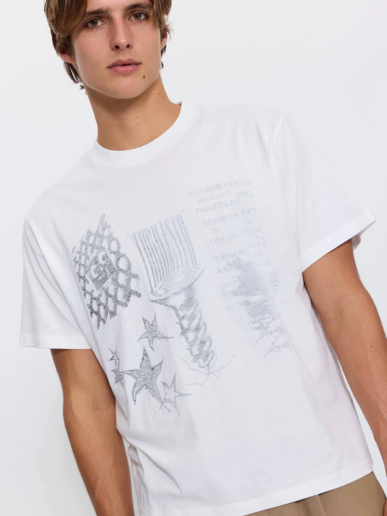 Heat is Life Merch Fit Cropped Tee - Dirty White sold by Thrills product image thumbnail 2
