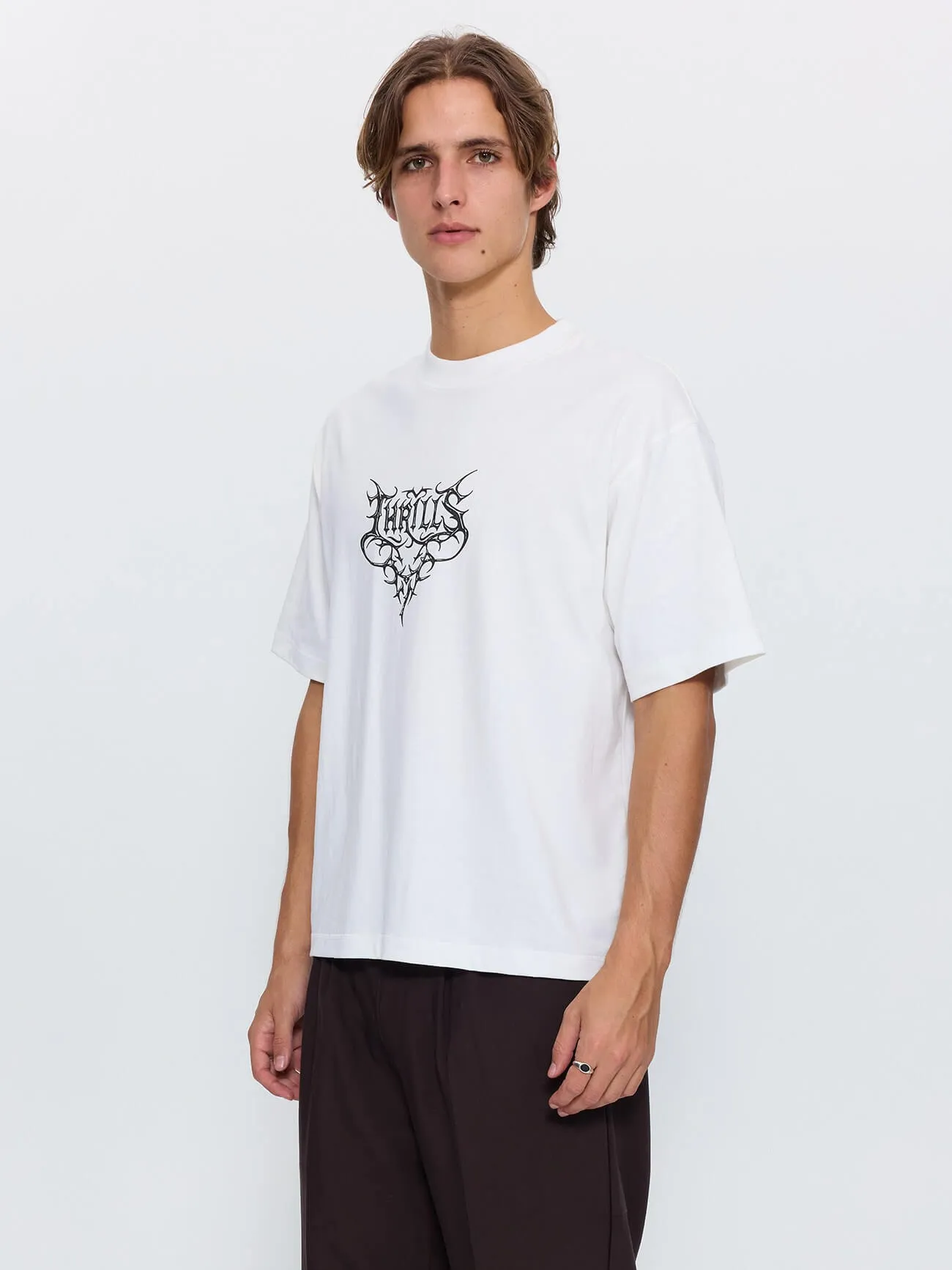 South of Heaven Box Crop Tee - Dirty White sold by Thrills product image thumbnail 4