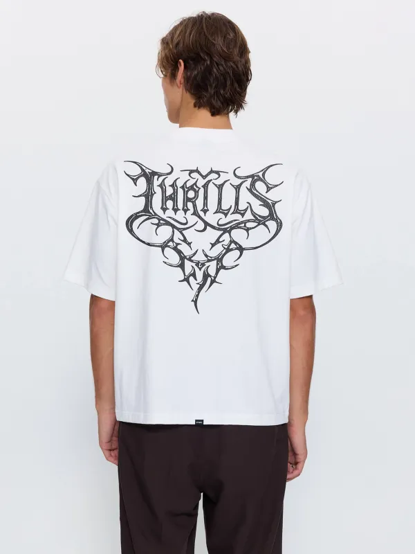 South of Heaven Box Crop Tee - Dirty White made by Thrills