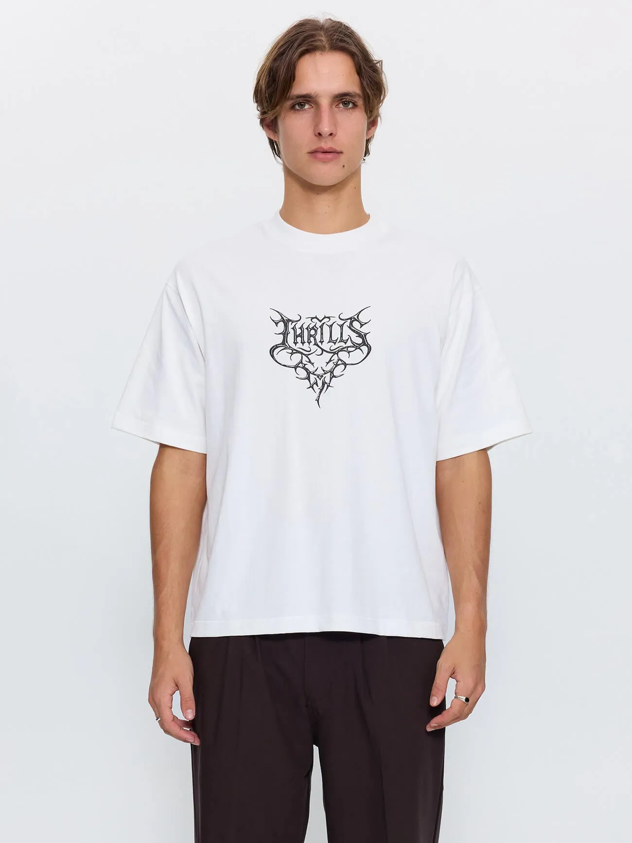South of Heaven Box Crop Tee - Dirty White sold by Thrills product image thumbnail 3