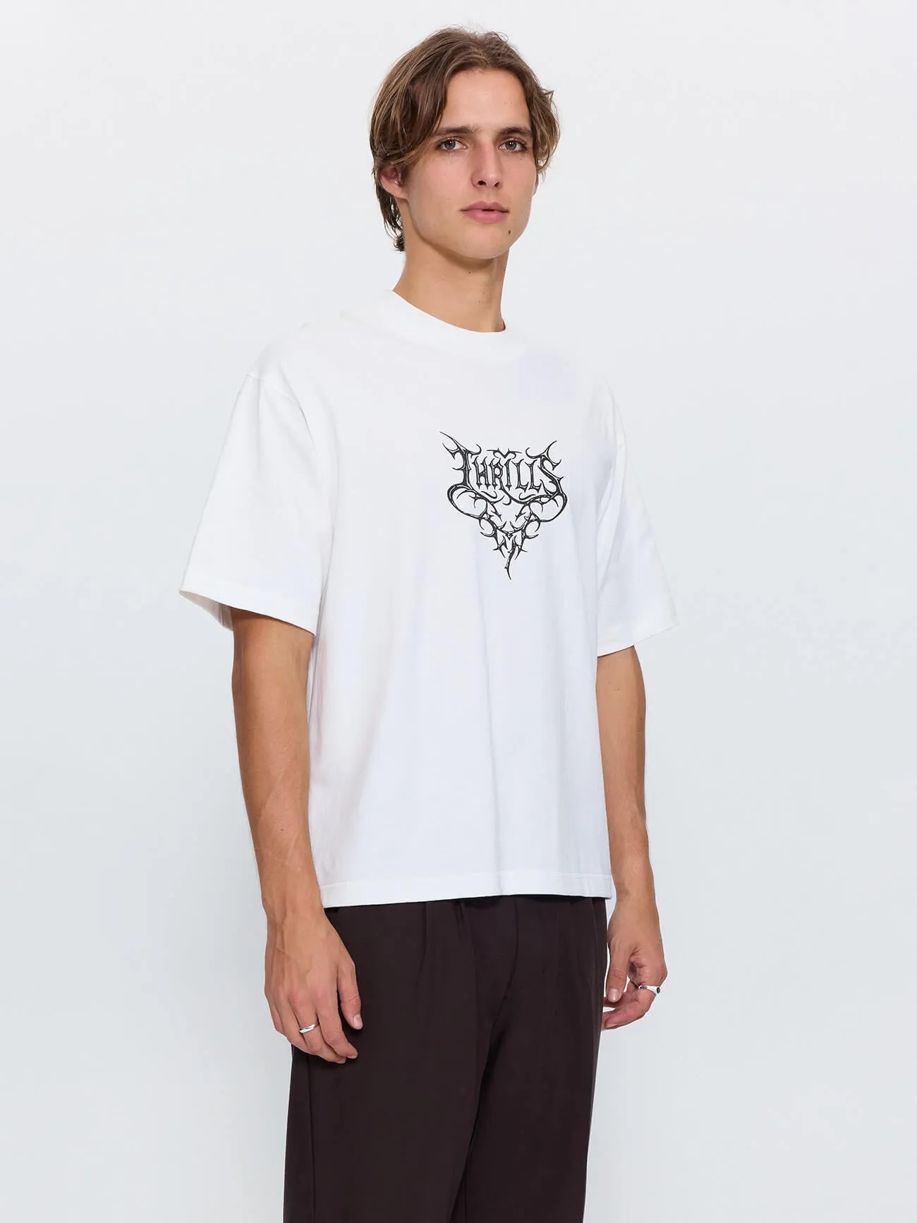 South of Heaven Box Crop Tee - Dirty White sold by Thrills product image thumbnail 5
