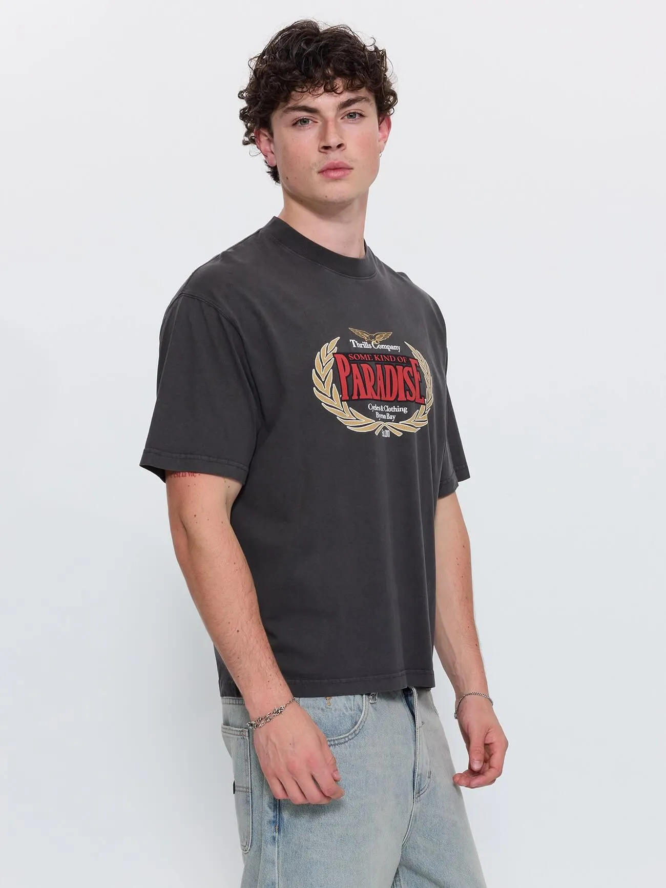 Never Mind the Rest Box Crop Tee - Dark Merch Black sold by Thrills product image thumbnail 4