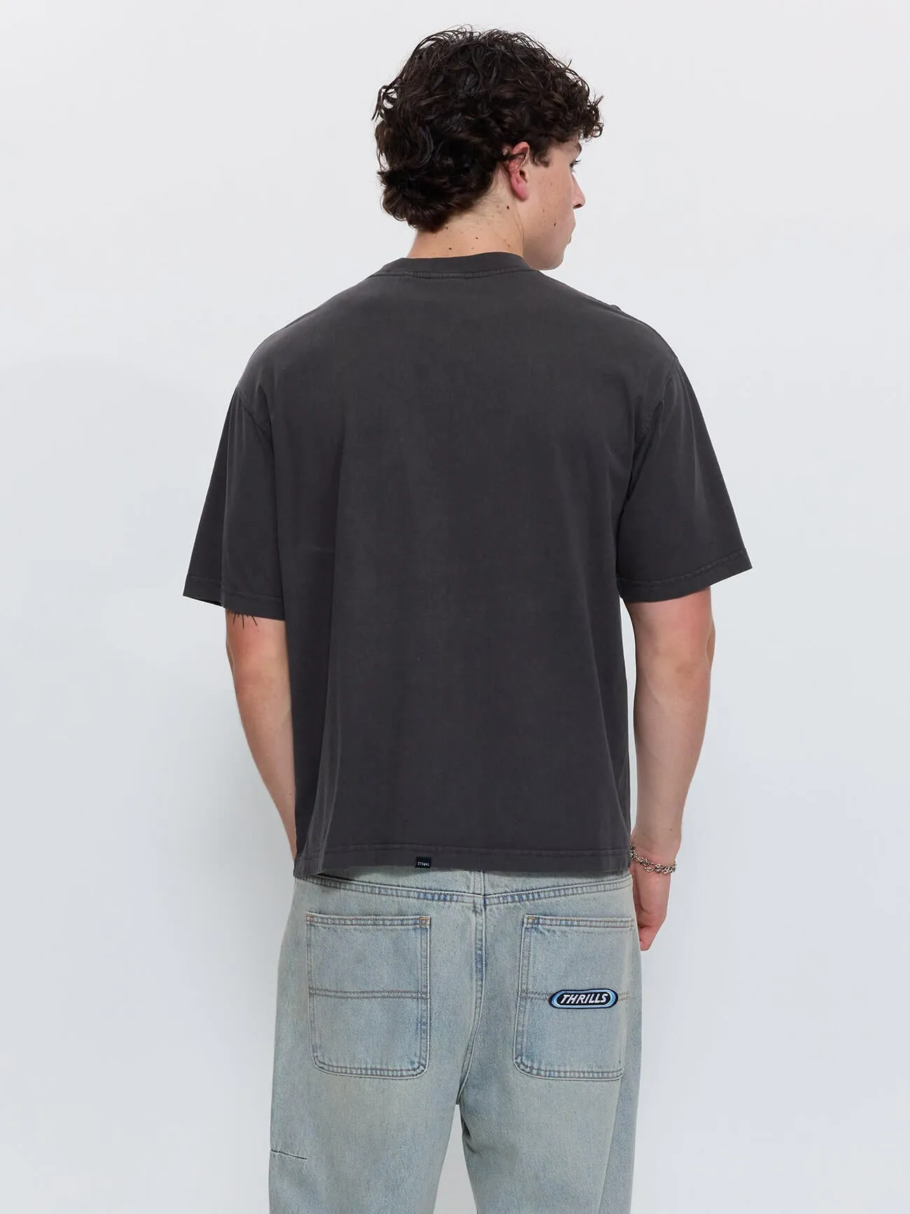 Never Mind the Rest Box Crop Tee - Dark Merch Black sold by Thrills product image thumbnail 3