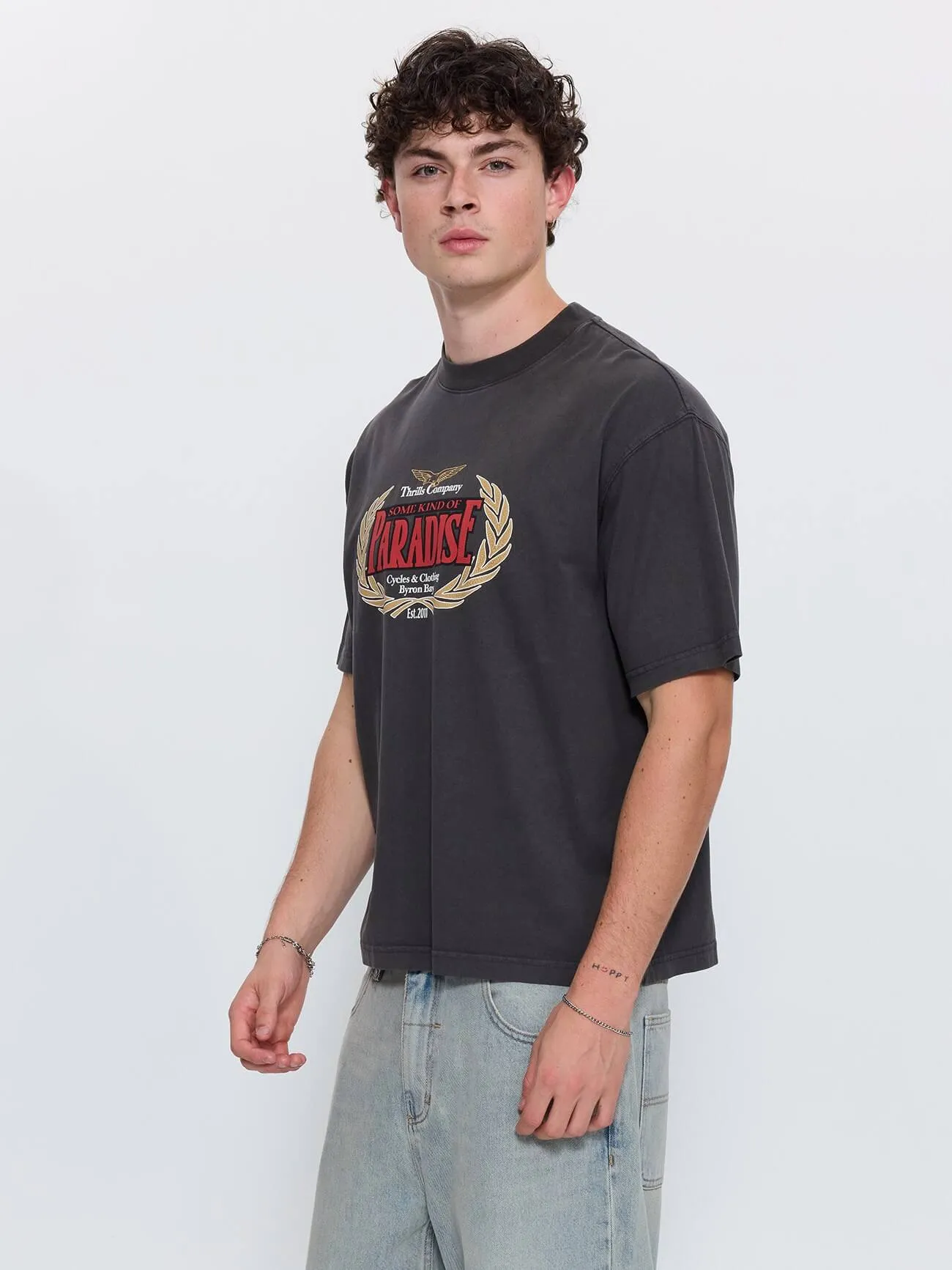 Never Mind the Rest Box Crop Tee - Dark Merch Black sold by Thrills product image thumbnail 2