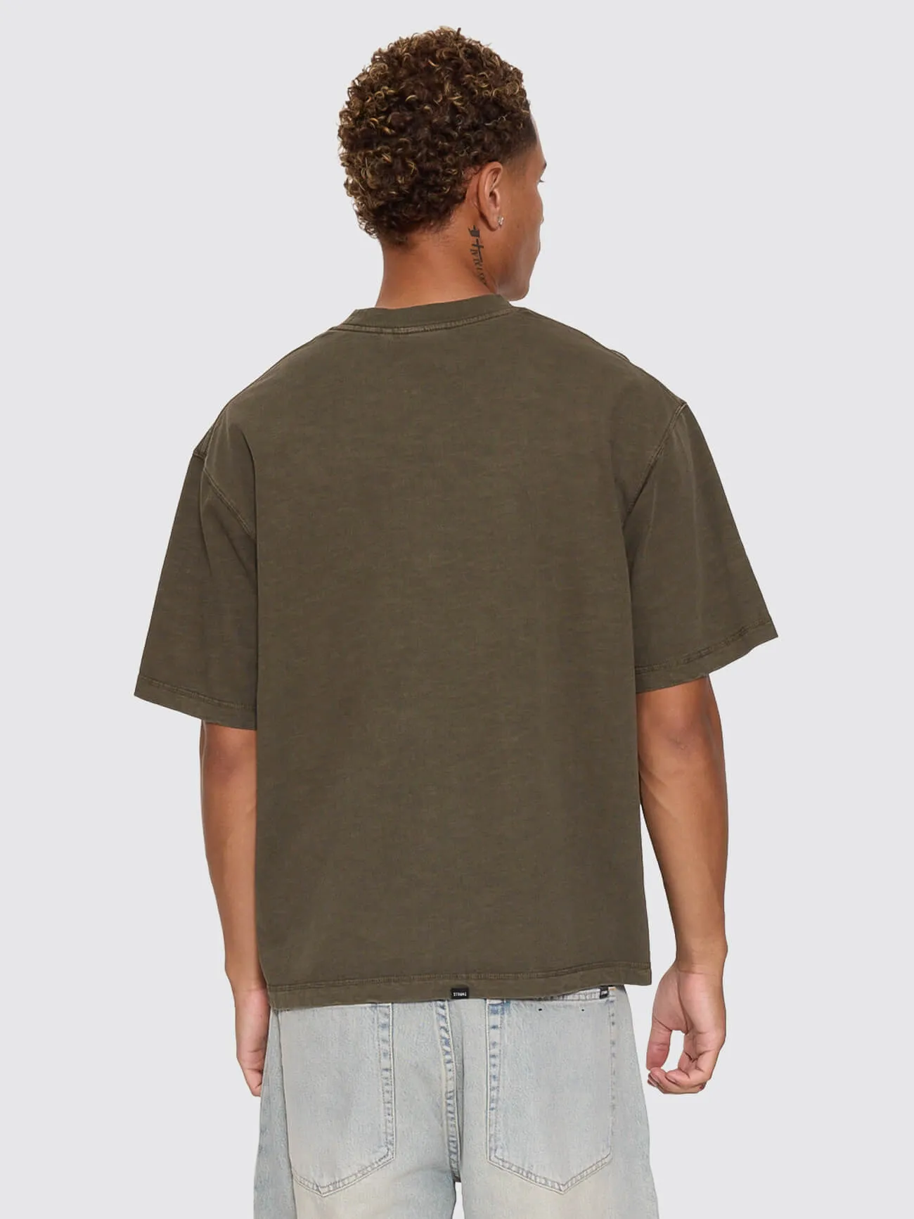 Paradise Built Oversize Box Crop Tee - Olive Night sold by Thrills product image thumbnail 5
