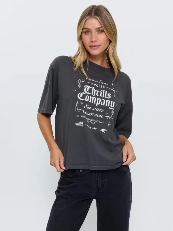 High Vis Square Tee - Merch Black made by Thrills
