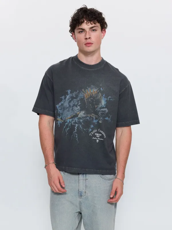 Beyond Paradise Box Crop Tee - Merch Black made by Thrills