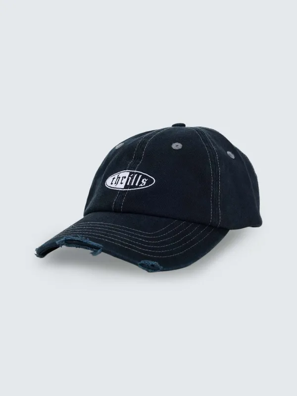 Double Take 6 Panel Cap - Black made by Thrills