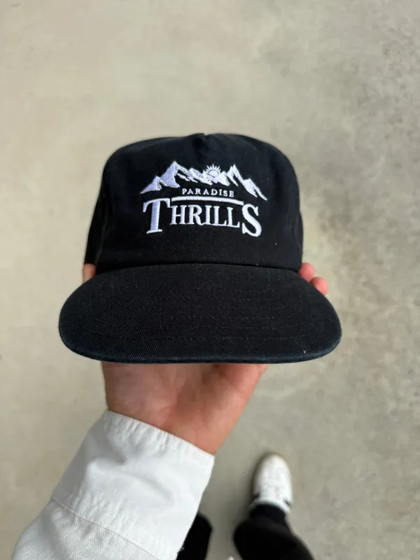 Touch the Sky 5 Panel Cap - Black made by Thrills