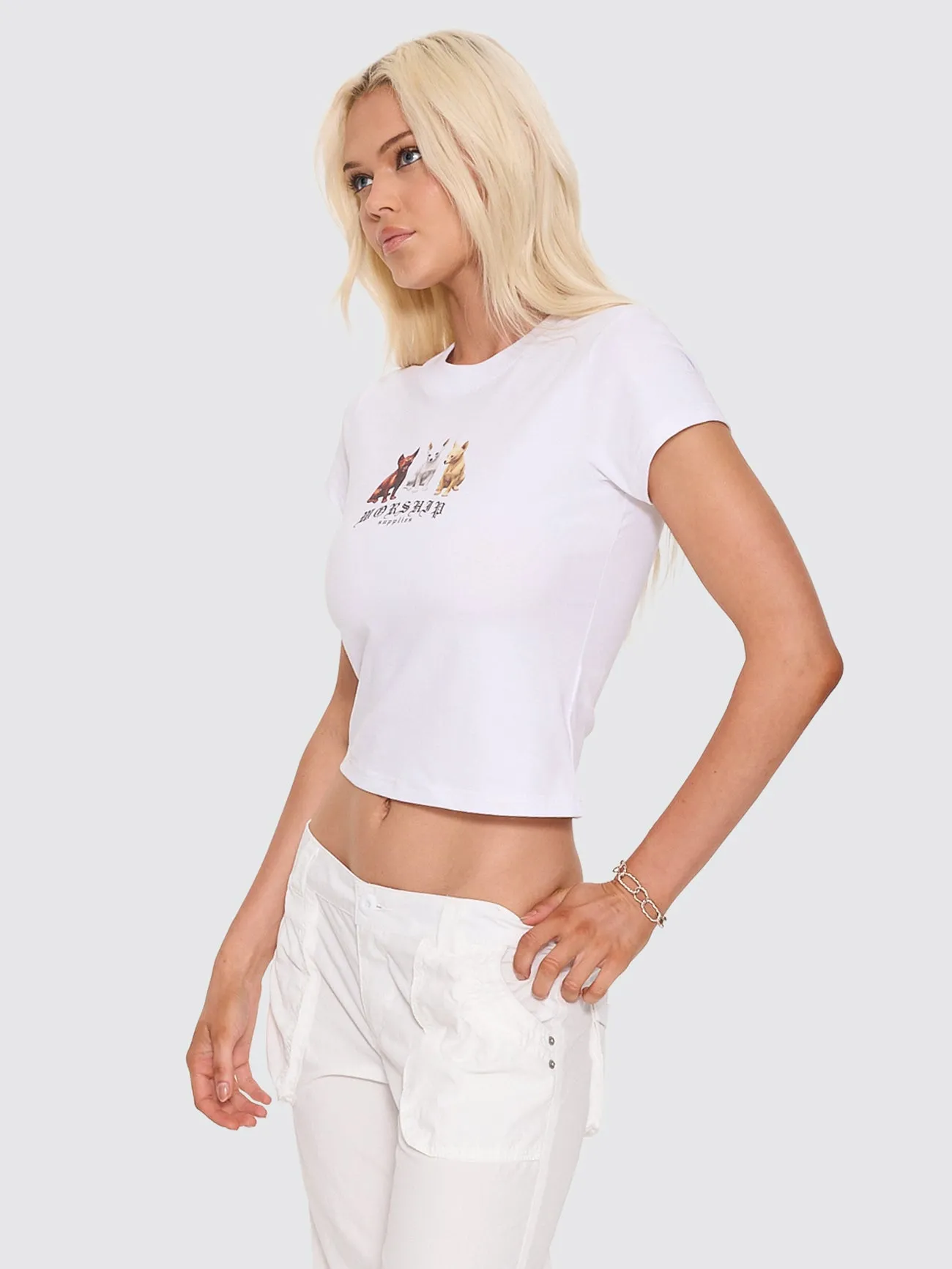 Chichi Teeny Tee - White sold by Thrills product image thumbnail 5
