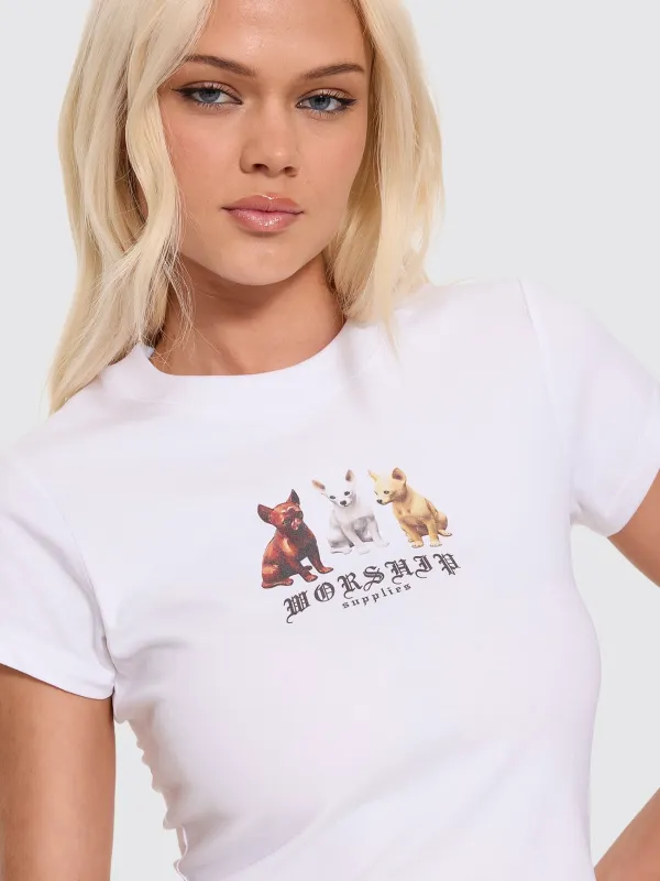 Chichi Teeny Tee - White made by Thrills