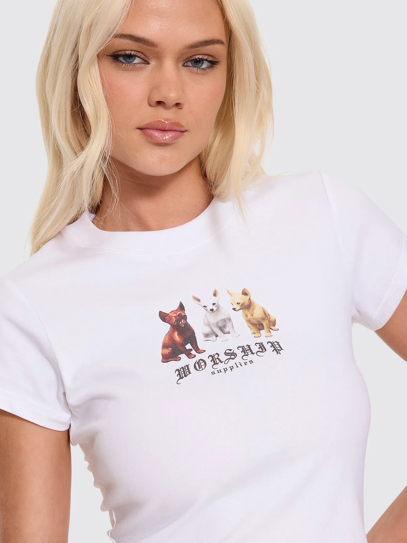 Chichi Teeny Tee - White sold by Thrills