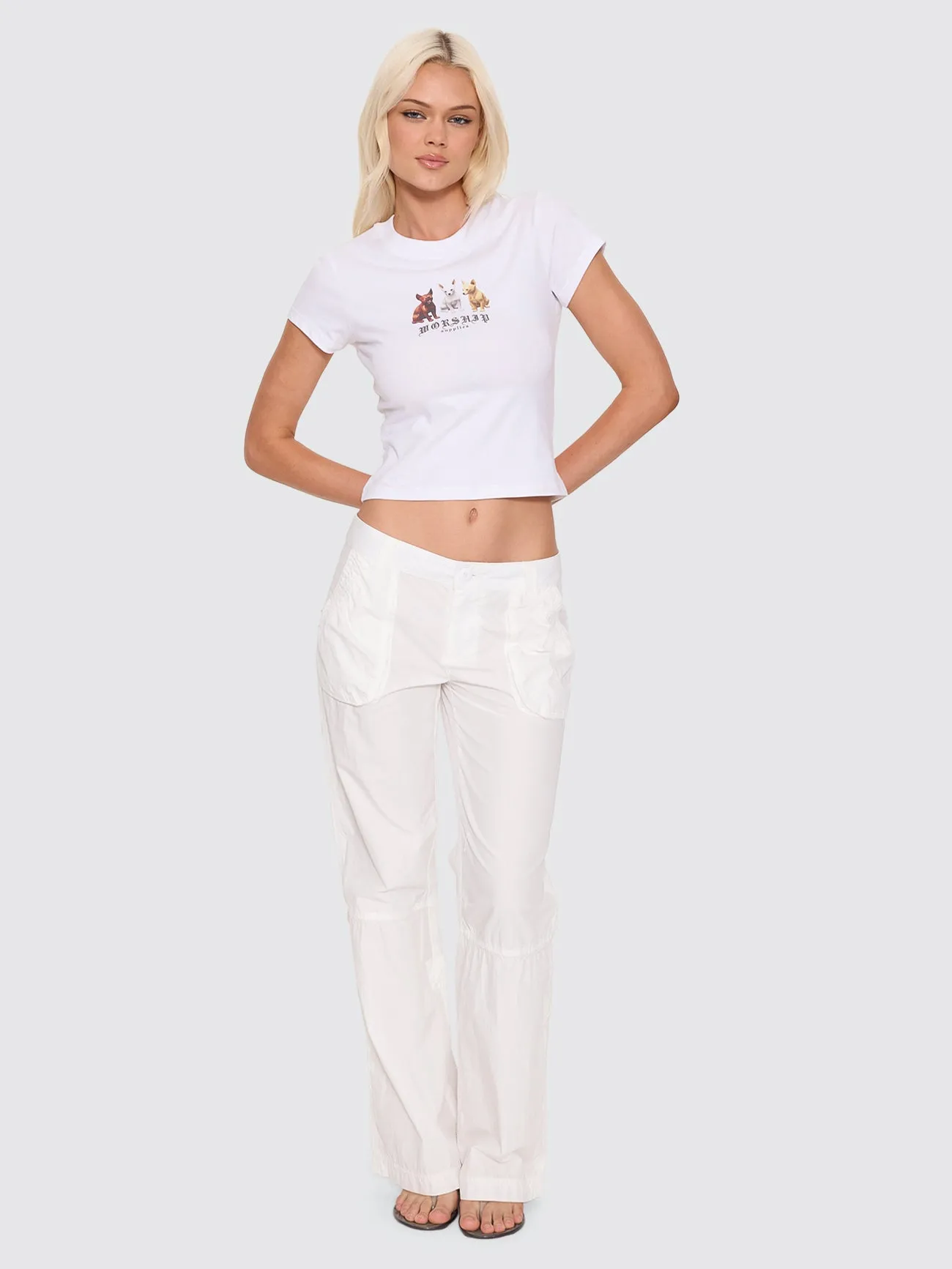 Chichi Teeny Tee - White sold by Thrills product image thumbnail 3
