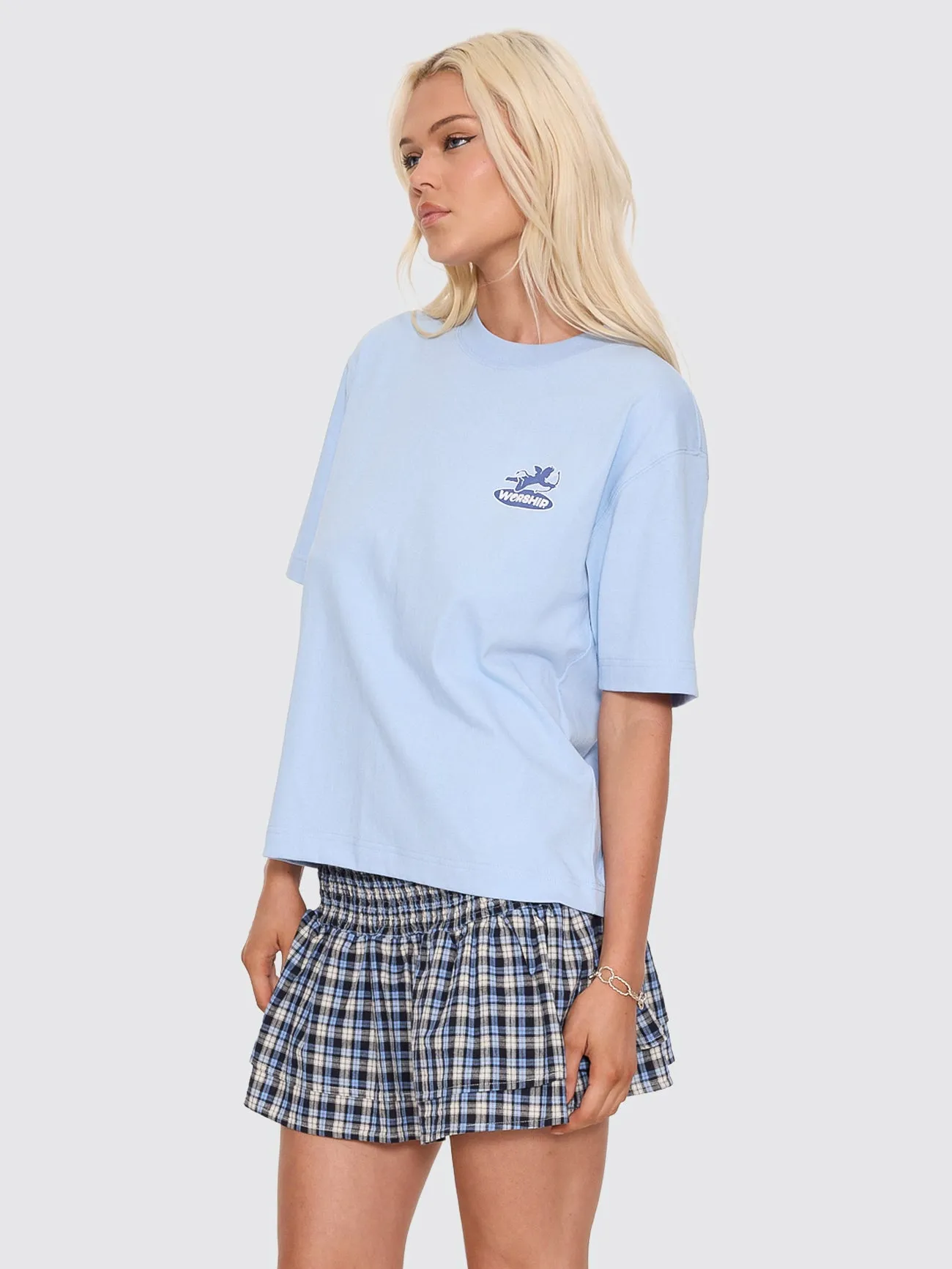 Shadow Cherub Regular Fit Tee - Dream Blue sold by Thrills product image thumbnail 4