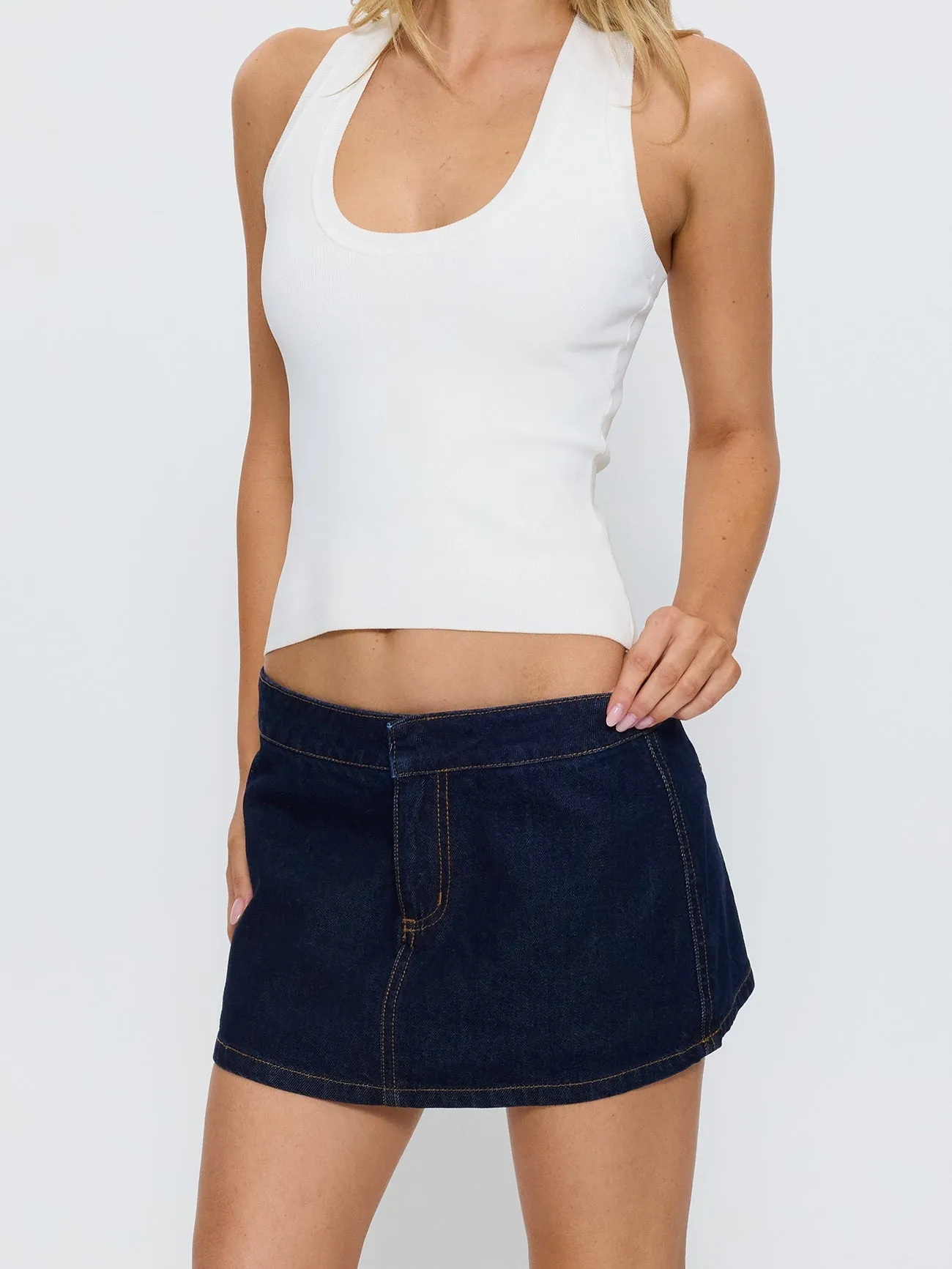 Lark Mini Skort - Raw Indigo sold by Thrills product image thumbnail 3