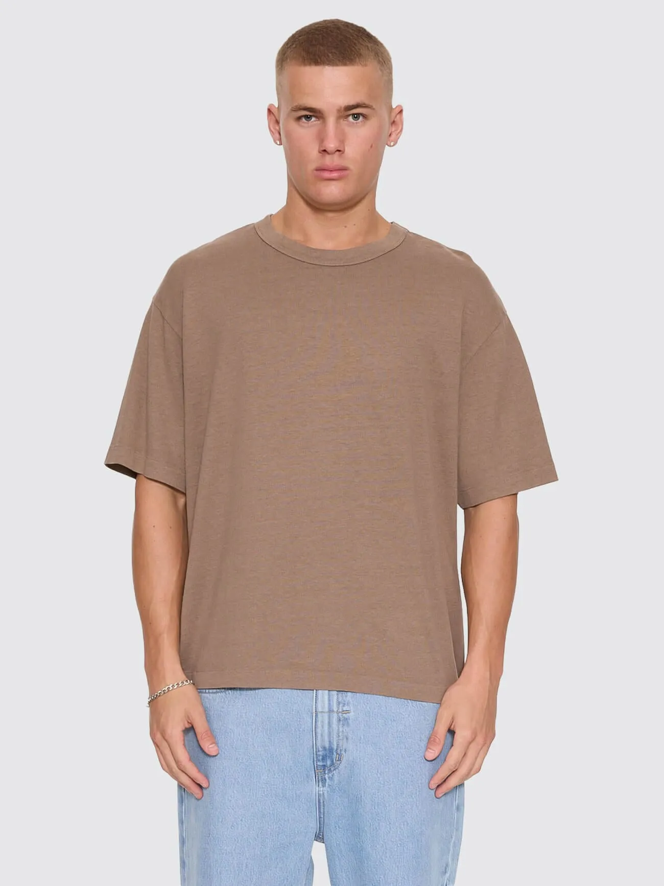 Hemp Thrills Embro Oversize Box Crop Tee - Falcon sold by Thrills product image thumbnail 3
