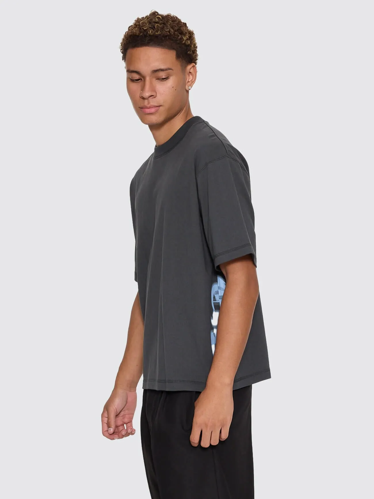 Stars Aligned Oversize Box Crop Tee - Carbon sold by Thrills product image thumbnail 4