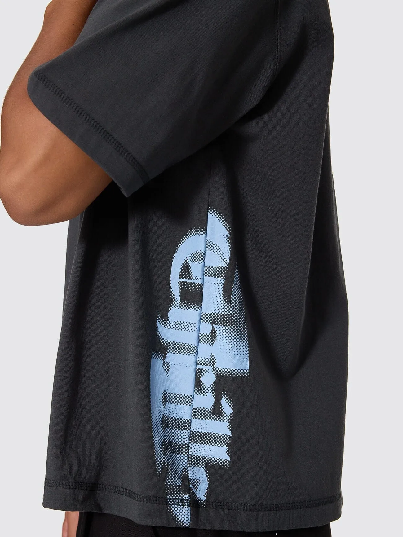 Stars Aligned Oversize Box Crop Tee - Carbon sold by Thrills product image thumbnail 3