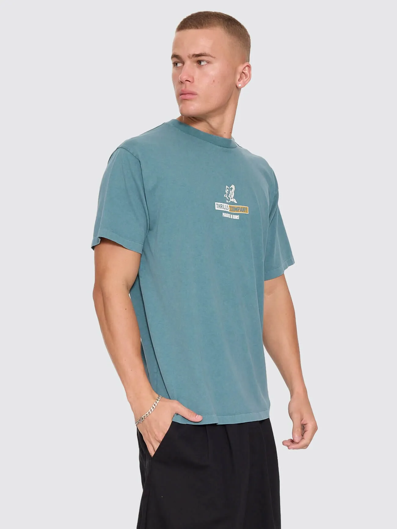 Risen Merch Tee - Troppo Teal sold by Thrills product image thumbnail 4