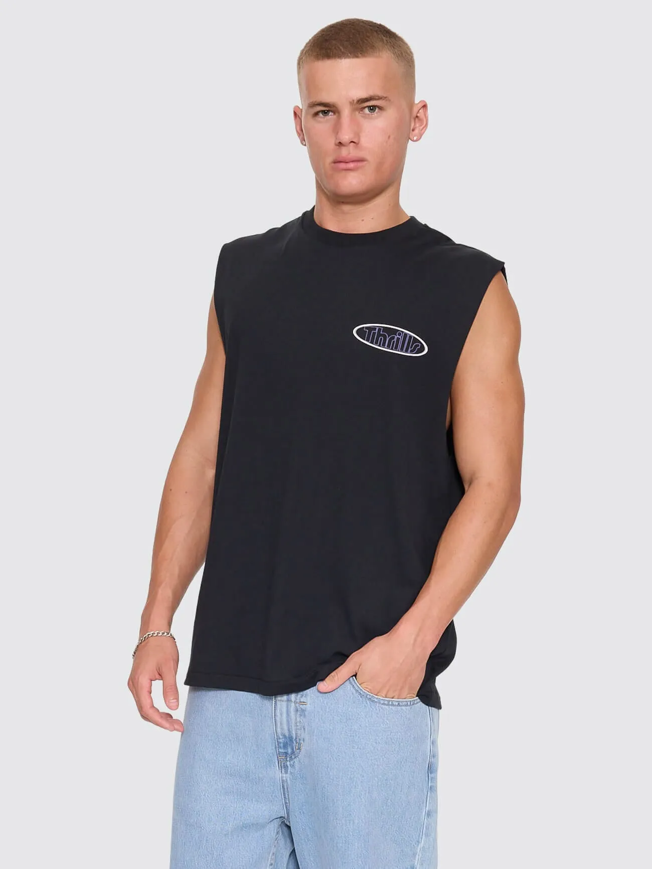 Val For The Win Merch Muscle Tee - Faded Black sold by Thrills product image thumbnail 3