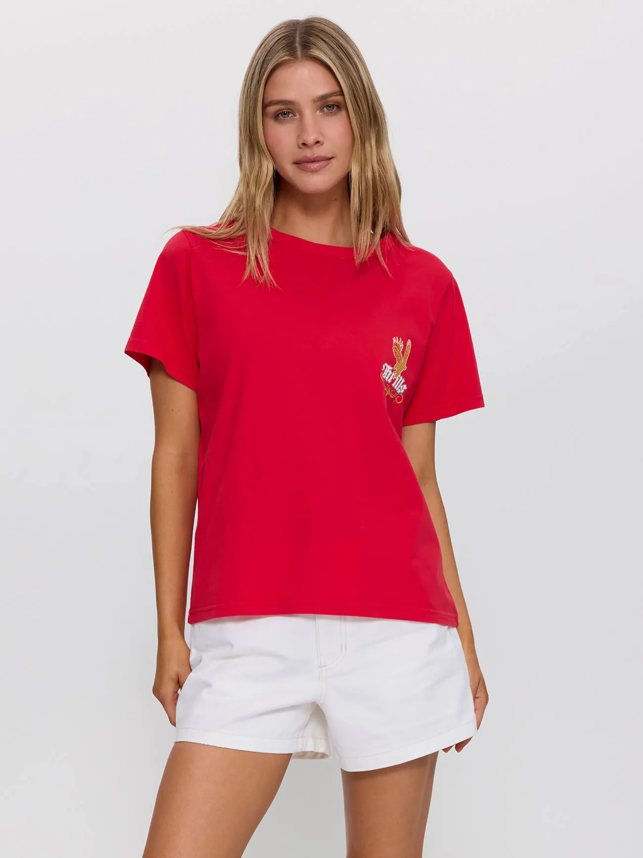 Always Good Always Tough Relaxed Tee - Flame Red sold by Thrills