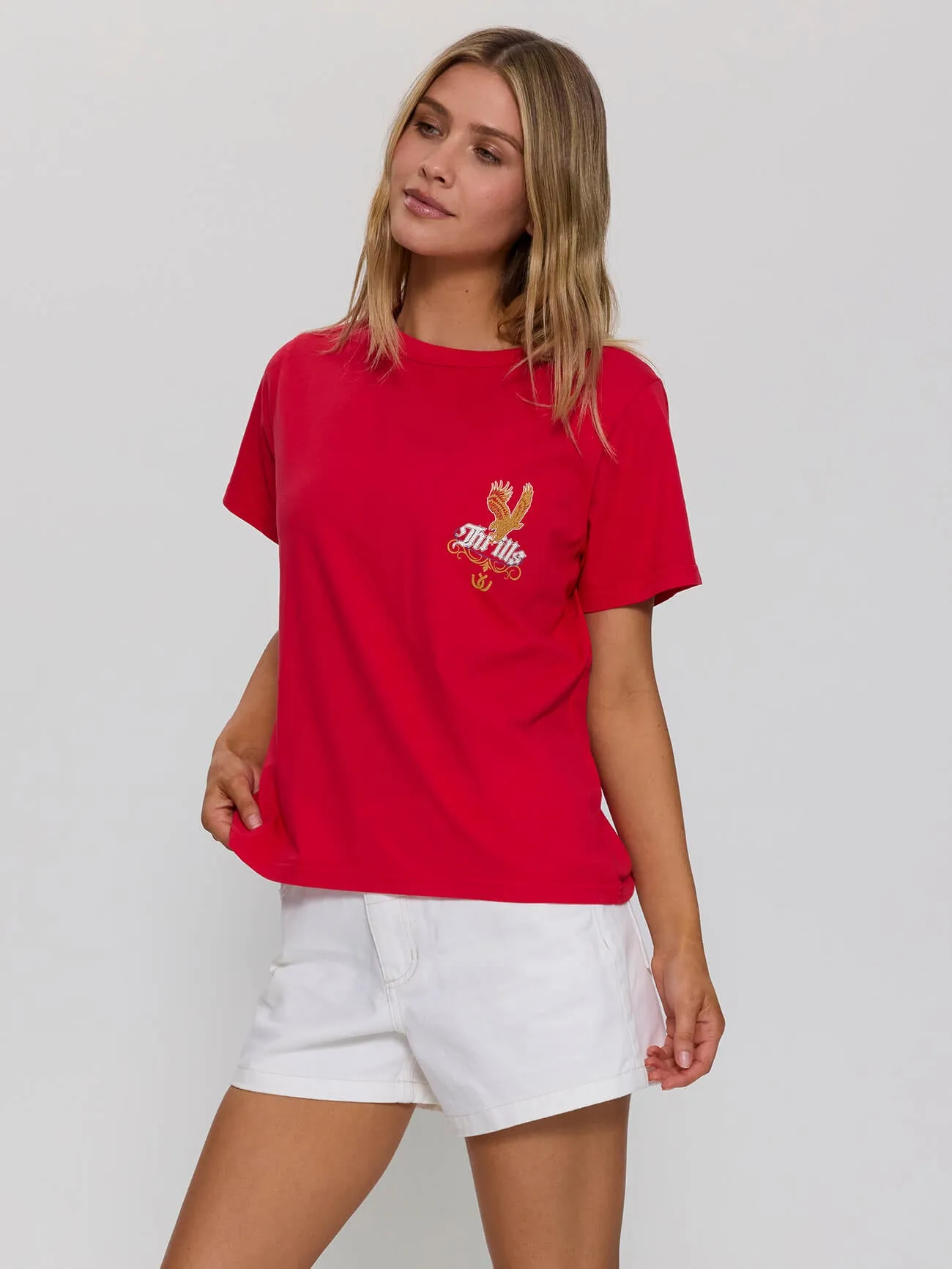 Always Good Always Tough Relaxed Tee - Flame Red sold by Thrills product image thumbnail 2