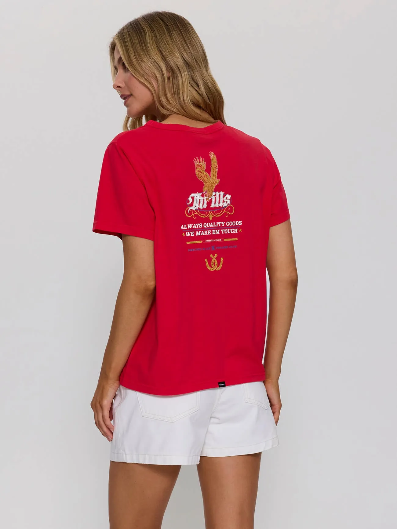 Always Good Always Tough Relaxed Tee - Flame Red sold by Thrills product image thumbnail 3