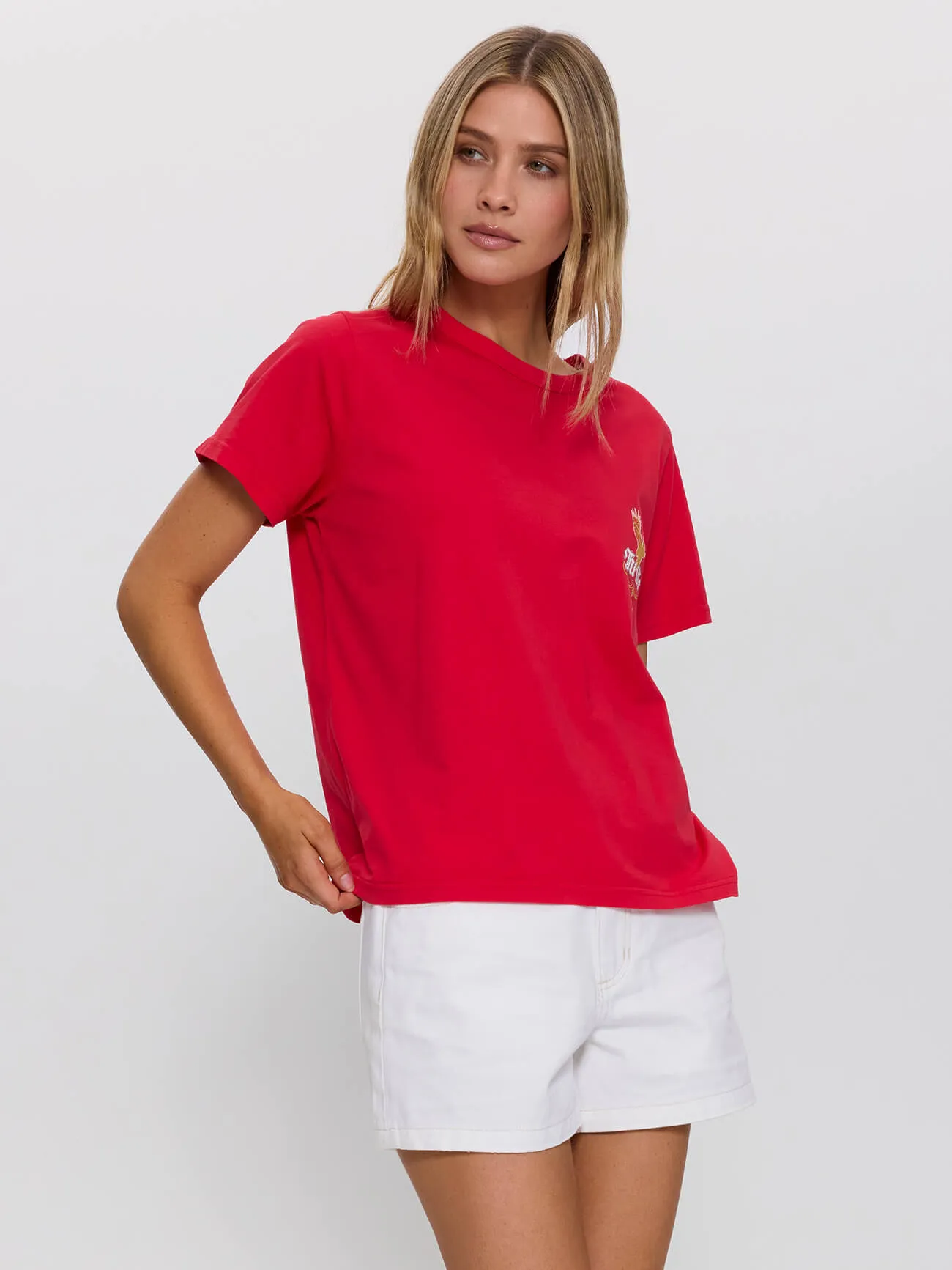 Always Good Always Tough Relaxed Tee - Flame Red sold by Thrills product image thumbnail 4