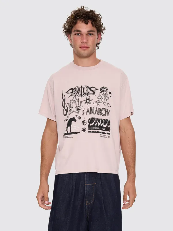 Mind Over Matter Merch Fit Cropped Tee - Blush made by Thrills