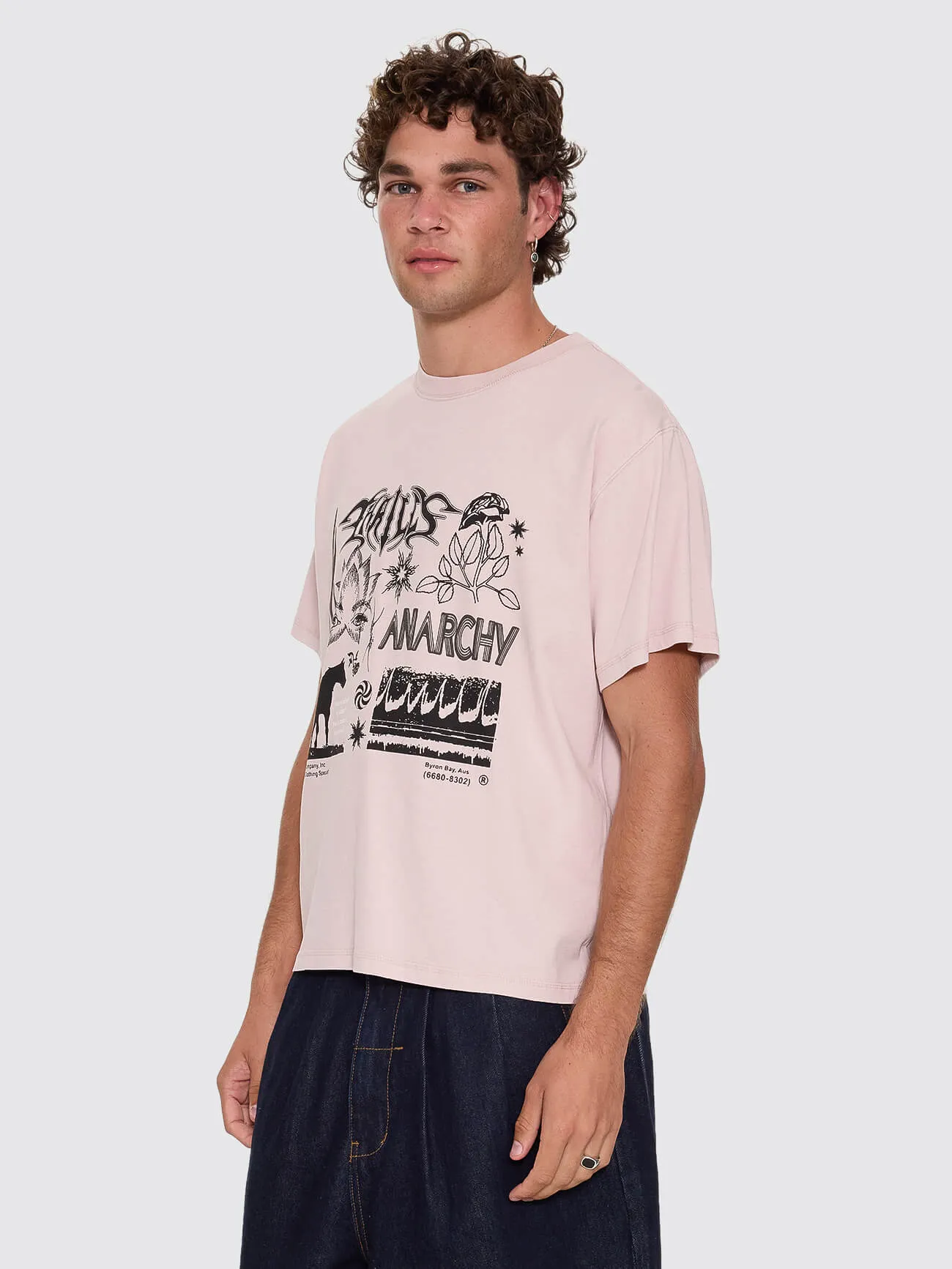 Mind Over Matter Merch Fit Cropped Tee - Blush sold by Thrills product image thumbnail 2