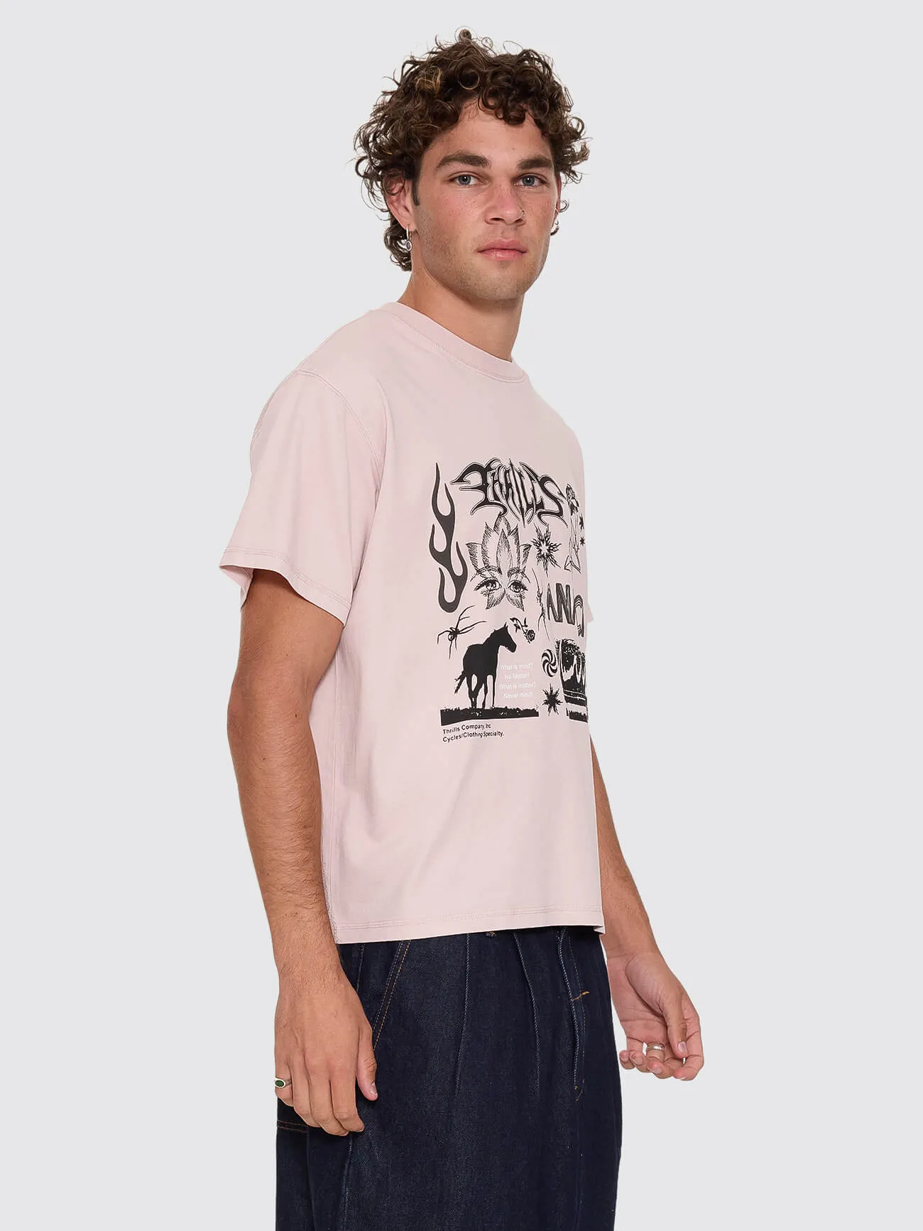 Mind Over Matter Merch Fit Cropped Tee - Blush sold by Thrills product image thumbnail 4