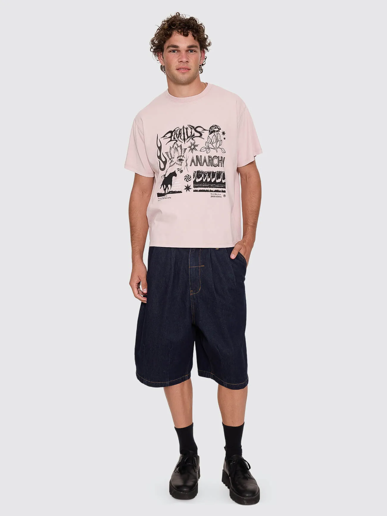 Mind Over Matter Merch Fit Cropped Tee - Blush sold by Thrills product image thumbnail 5
