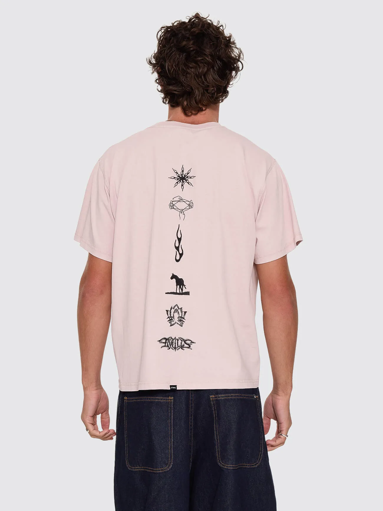 Mind Over Matter Merch Fit Cropped Tee - Blush sold by Thrills product image thumbnail 3