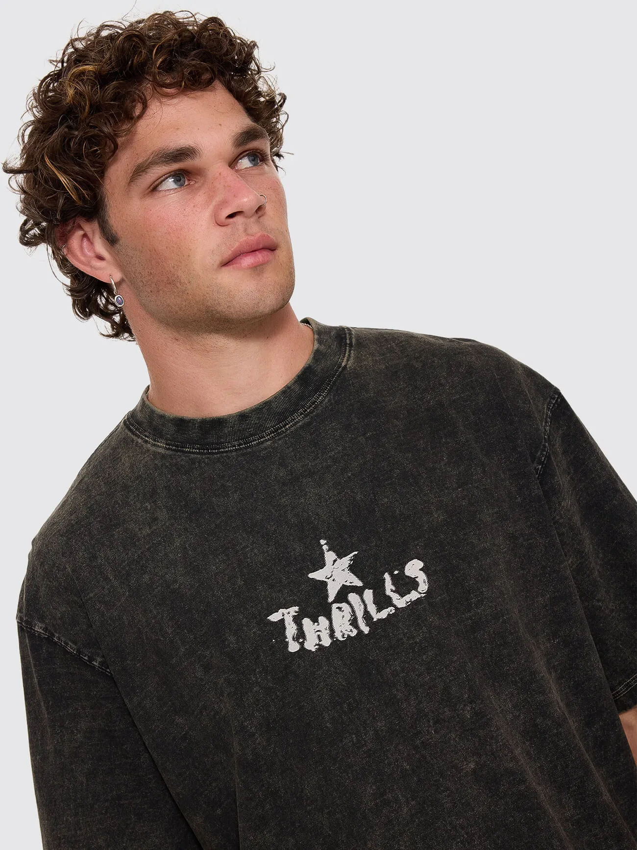 New Ways Of Living Box Crop Tee - Overdye Tarmac sold by Thrills product image thumbnail 4